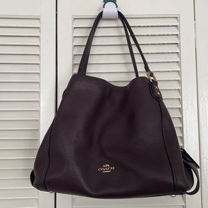 Burgundy Oxblood Coach Edie Purse